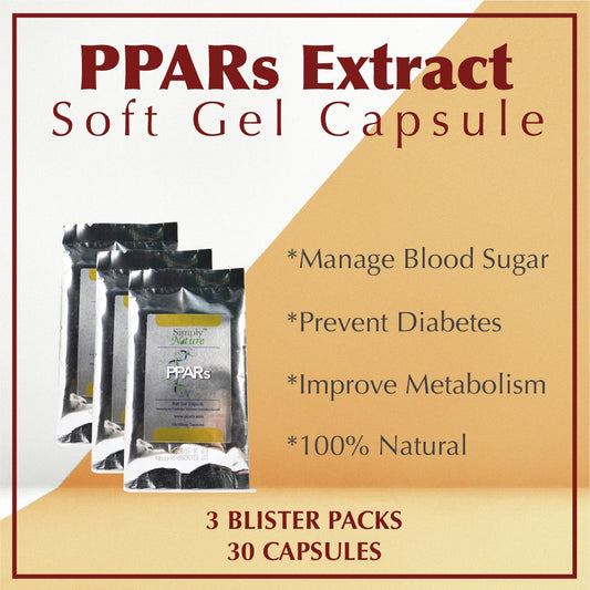 SimplyNature PPARs Softgel Capsules (Set of 3)